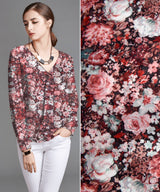Silky Chiffon Flower Print Fabric - S1036 - G.k Fashion Fabrics chiffon