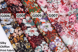 Silky Chiffon Flower Print Fabric - S1036 - G.k Fashion Fabrics chiffon