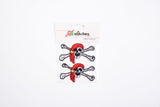 Skeleton High-quality Patch (2 Pieces Pack) Sew on, Embroidered patches. - G.k Fashion Fabrics