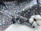 Small Floral Roses Print - Washed 100% Cotton Poplin - 9233 - G.k Fashion Fabrics cotton poplin