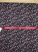 Small Floral Roses Print - Washed 100% Cotton Poplin - 9233 - G.k Fashion Fabrics cotton poplin