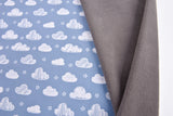 Softshell Digital Clouds Print Fabric - G.k Fashion Fabrics