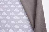 Softshell Digital Clouds Print Fabric - G.k Fashion Fabrics