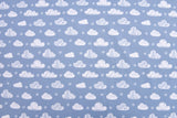 Softshell Digital Clouds Print Fabric - G.k Fashion Fabrics