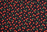 Softshell Digital Print Fabric - G.k Fashion Fabrics Cherries / Swatch 10cm x 10cm softshell