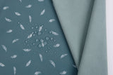Softshell fabric Feather Print Waterproof Water Repellent Resistant - G.k Fashion Fabrics softshell