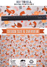 Softshell Fabric Fox Waterproof Water Repellent Resistant - G.k Fashion Fabrics softshell