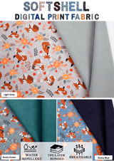 Softshell Fabric Fox Waterproof Water Repellent Resistant - G.k Fashion Fabrics softshell