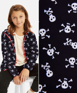 Softshell fabric Skeleton Print Waterproof Water Repellent Resistant - G.k Fashion Fabrics softshell