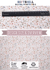 Softshell fabric Spring Floral Print Waterproof Water Repellent Resistant - G.k Fashion Fabrics softshell