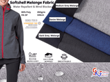 Softshell Melange Waterproof Water Repellent Resistant Fabric - G.k Fashion Fabrics softshell