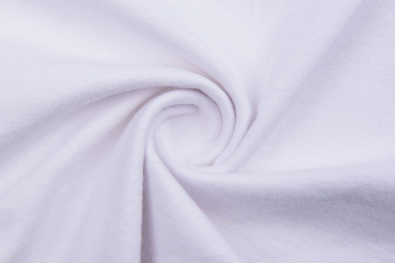 Solid Cotton Flannel Fabric - G.k Fashion Fabrics Optical White - 2 / Price per Half Yard
