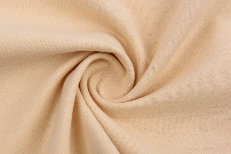 Solid Cotton Flannel Fabric - G.k Fashion Fabrics Beige - 4 / Price per Half Yard