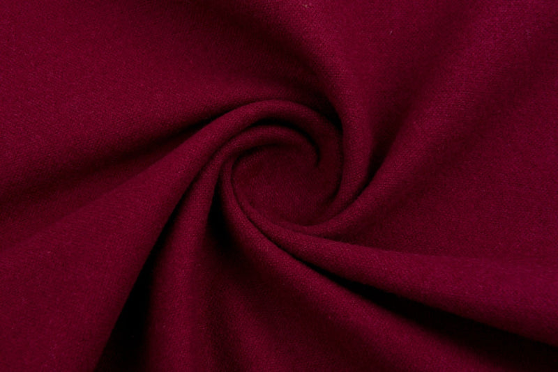 Solid Cotton Flannel Fabric - G.k Fashion Fabrics Wine - 14 / Price per Half Yard