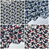 Summer daisies - Washed 100% Cotton Poplin Reactive Print - 9186 - G.k Fashion Fabrics cotton poplin