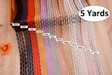 Thin Lace Fabric Ribbon Trim GK- 62 ( 5 Yards Pack) - G.k Fashion Fabrics