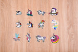 Unicorn High-quality Patch (2 Pieces Pack) Sew on, Embroidered patches. - GK-78 - G.k Fashion Fabrics