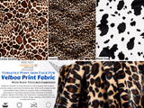 Velboa Pony Skin Faux Fur Print Fabric - G.k Fashion Fabrics