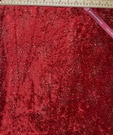 Velvet with Stone Gold Drops Fabric - G.k Fashion Fabrics fabric