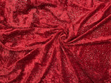 Velvet with Stone Gold Drops Fabric - G.k Fashion Fabrics fabric
