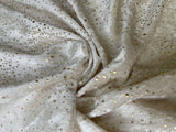 Velvet with Stone Gold Drops Fabric - G.k Fashion Fabrics fabric