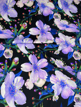 Violet Bloom - Nylon Swimwear Fabric - G.k Fashion Fabrics swimwear