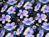 Violet Bloom - Nylon Swimwear Fabric - G.k Fashion Fabrics swimwear