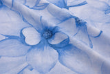 Viscose Poplin Aquarelle Flowers Print Fabric - 6006 - G.k Fashion Fabrics