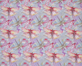 Viscose Poplin Dragonfly Print Fabric - 6009 - G.k Fashion Fabrics