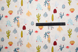 Washed 100 % Organic Cotton Poplin, Cactus Print Fabric. GK - 014 - G.k Fashion Fabrics cotton poplin