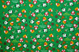 Washed 100 % Organic Cotton Poplin, Christmas Print Fabric. Santa - G.k Fashion Fabrics cotton poplin