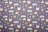 Washed 100 % Organic Cotton Poplin, Cloud Print Fabric. GK - 044 - G.k Fashion Fabrics cotton poplin