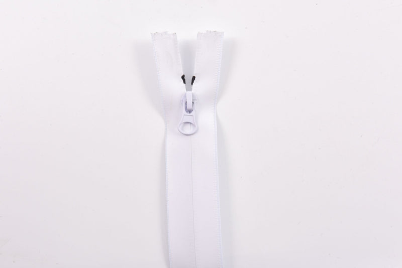 Waterproof Zippers Open End 60 CM - G.k Fashion Fabrics White - 101 / 60 cm (open end) Zippers