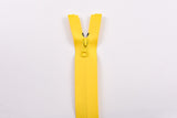 Waterproof Zippers Open End 60 CM - G.k Fashion Fabrics Yellow - 110 / 60 cm (open end) Zippers