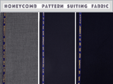 Wool Blend Honeycomb Suiting Fabric - 6428 - G.k Fashion Fabrics Suiting Fabric