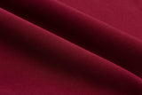 Wool Touch 4 way Spandex Gabardine fabric - G.k Fashion Fabrics Bordeaux - 5 / Price per Half Yard satin