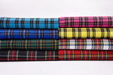 Woven Cotton Tartan Scottish Plaid Checks Fabric - G.k Fashion Fabrics