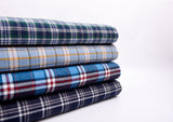 100% Cotton Brushed Yarn Dyed Plaid Prewashed Fabric Combed And Mercerised - G.k Fashion Fabrics