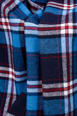 100% Cotton Brushed Yarn Dyed Plaid Prewashed Fabric Combed And Mercerised - G.k Fashion Fabrics