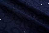 100 % Cotton Lawn Whispering Petals Eyelet Embroidery Fabric - G.k Fashion Fabrics