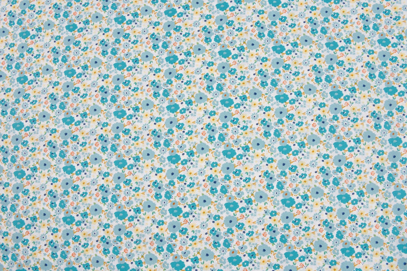 100% Cotton Loom Line Daisy Dreams Fabric- 088 - G.k Fashion Fabrics Mosaic Blue - 1 / Price Per Half Yard Loom Line Cotton