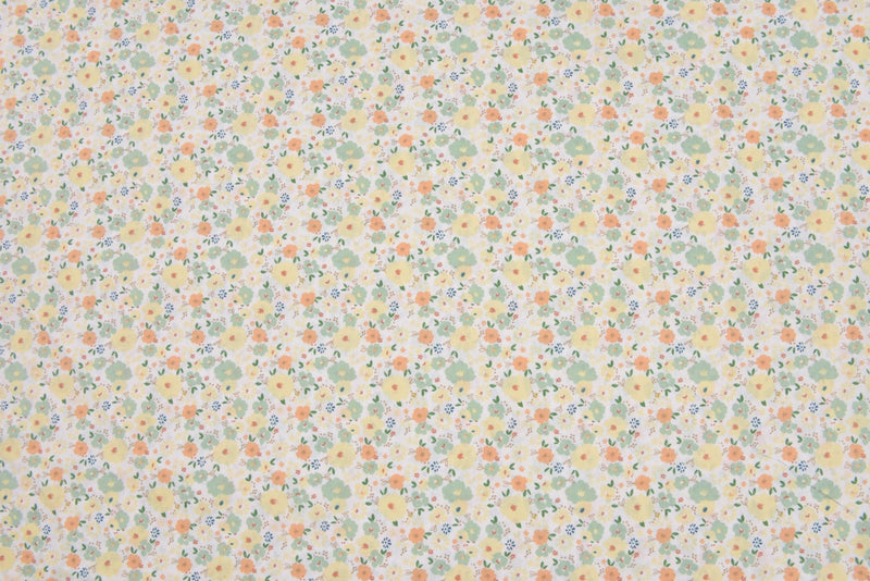 100% Cotton Loom Line Daisy Dreams Fabric- 088 - G.k Fashion Fabrics Mint Green - 3 / Price Per Half Yard Loom Line Cotton