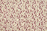 100% Cotton Loom Line Abstract Paisley Fabric-013 - G.k Fashion Fabrics Bordo -1 / Price Per Half Yard Loom Line Cotton