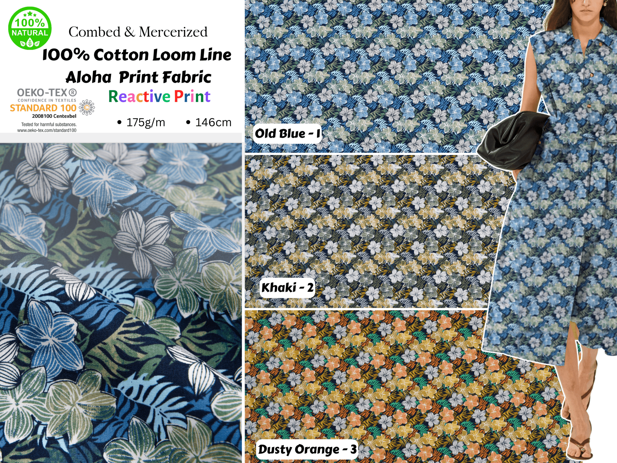 100% Cotton Loom Line Aloha Print Fabric - 134 – G.k Fashion Fabrics