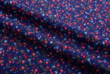 100% Cotton Loom Line Bell Bud Floral Pattern Print Fabric– 8366 - G.k Fashion Fabrics