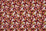 100% Cotton Loom Line Birds Paradise Fabric - 149 - G.k Fashion Fabrics Wine - 3 / Price Per Half Yard Loom Line Cotton