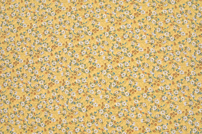 100% Cotton Loom Line Bloom Whispers Fabric - 089 - G.k Fashion Fabrics Lemon - 2 / Price Per Half Yard Loom Line Cotton