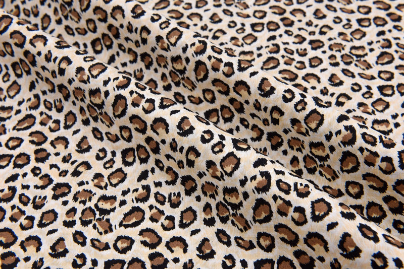 100% Cotton Loom Line Cheetah Print Fabric - 058 - G.k Fashion Fabrics Loom Line Cotton