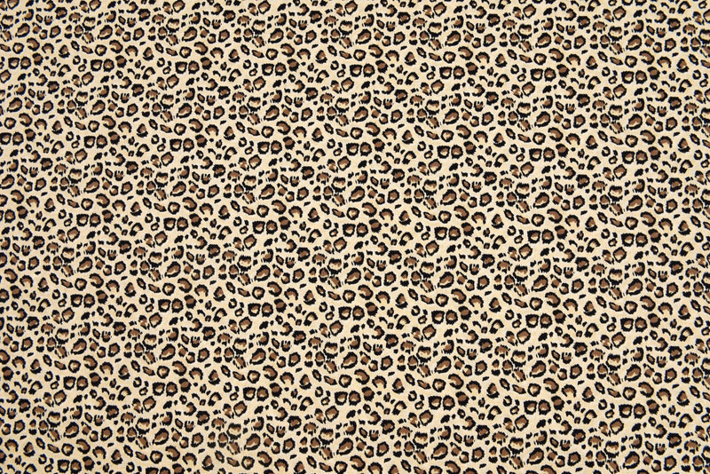 100% Cotton Loom Line Cheetah Print Fabric - 058 - G.k Fashion Fabrics Sand - 2 / Price Per Half Yard Loom Line Cotton