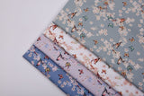 100% Cotton Loom Line+ Cherry Blossom & Kingfisher Print Fabric – 1600 - G.k Fashion Fabrics